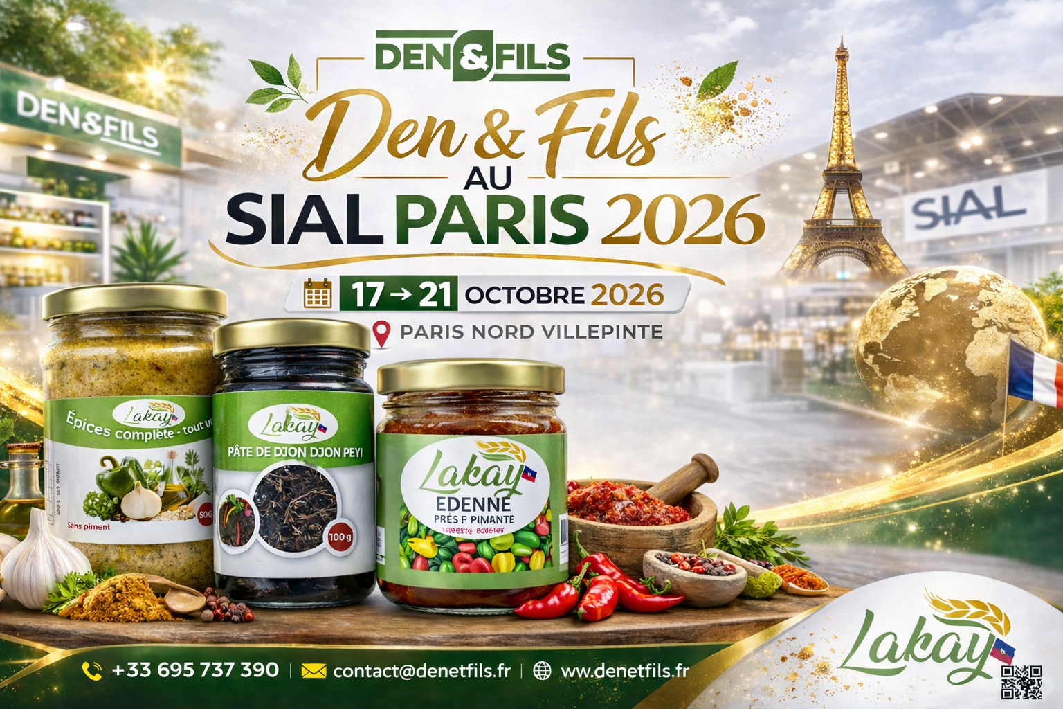 Un rendez-vous mondial incontournable de l’innovation alimentaire ? Oui Den&fils au SIAL PARIS 2026