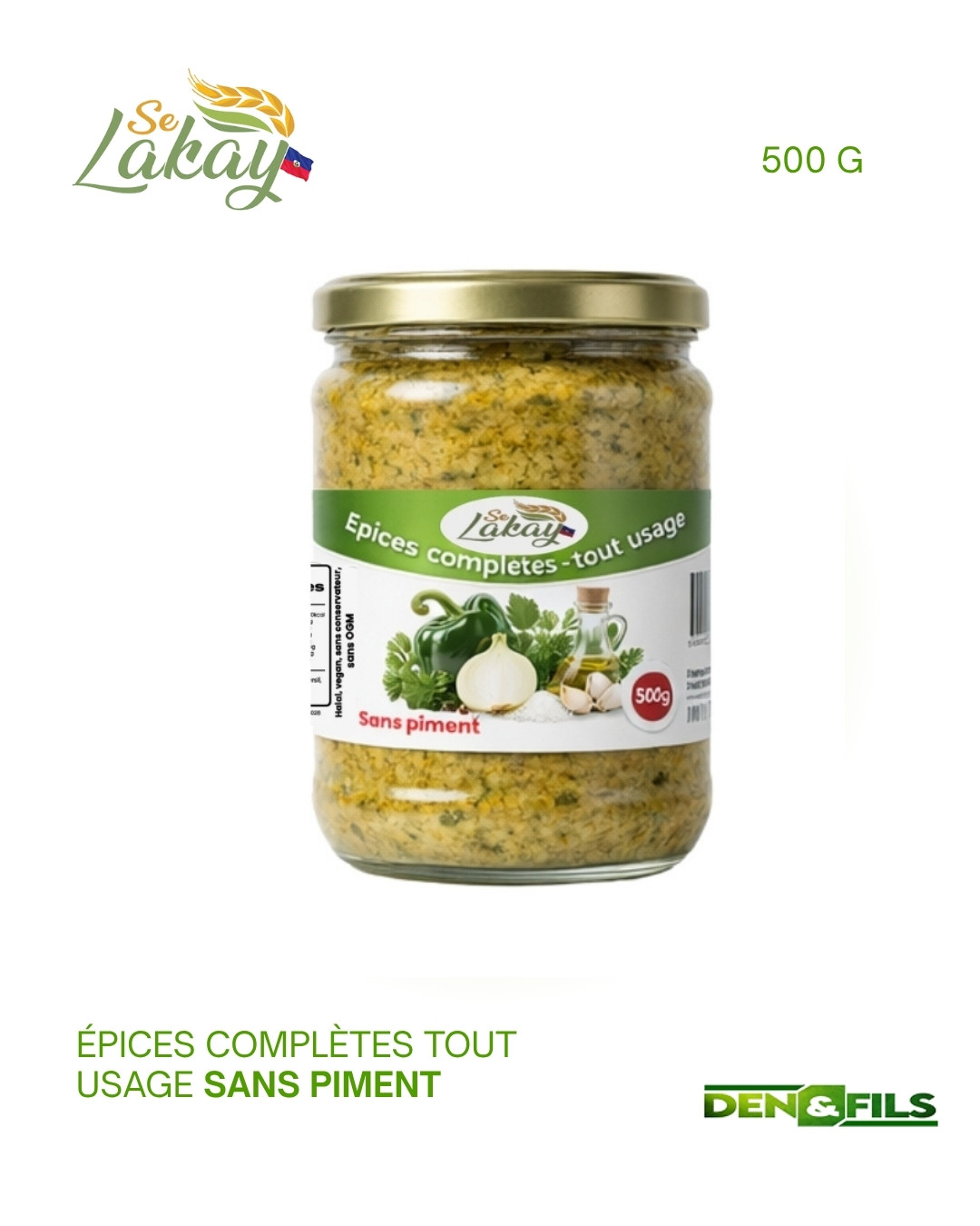 Épice complète à tout usage sans piment — DEN & FILS